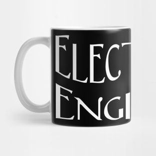 Electrical Engineer Distorted White Text Mug